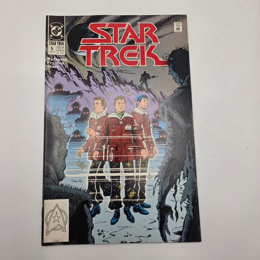 DC Comics Star Trek 5 Multi Color Copper Age Sci-Fi Vintage 1990 Comic Book